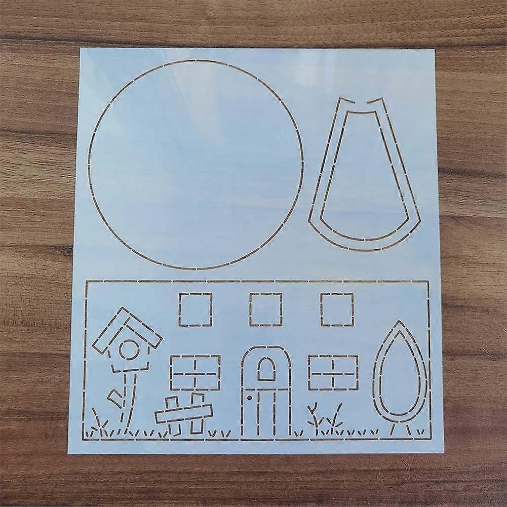 Quilting Stencil Template Plastic Patchworks Tool For DIY Crafting Art