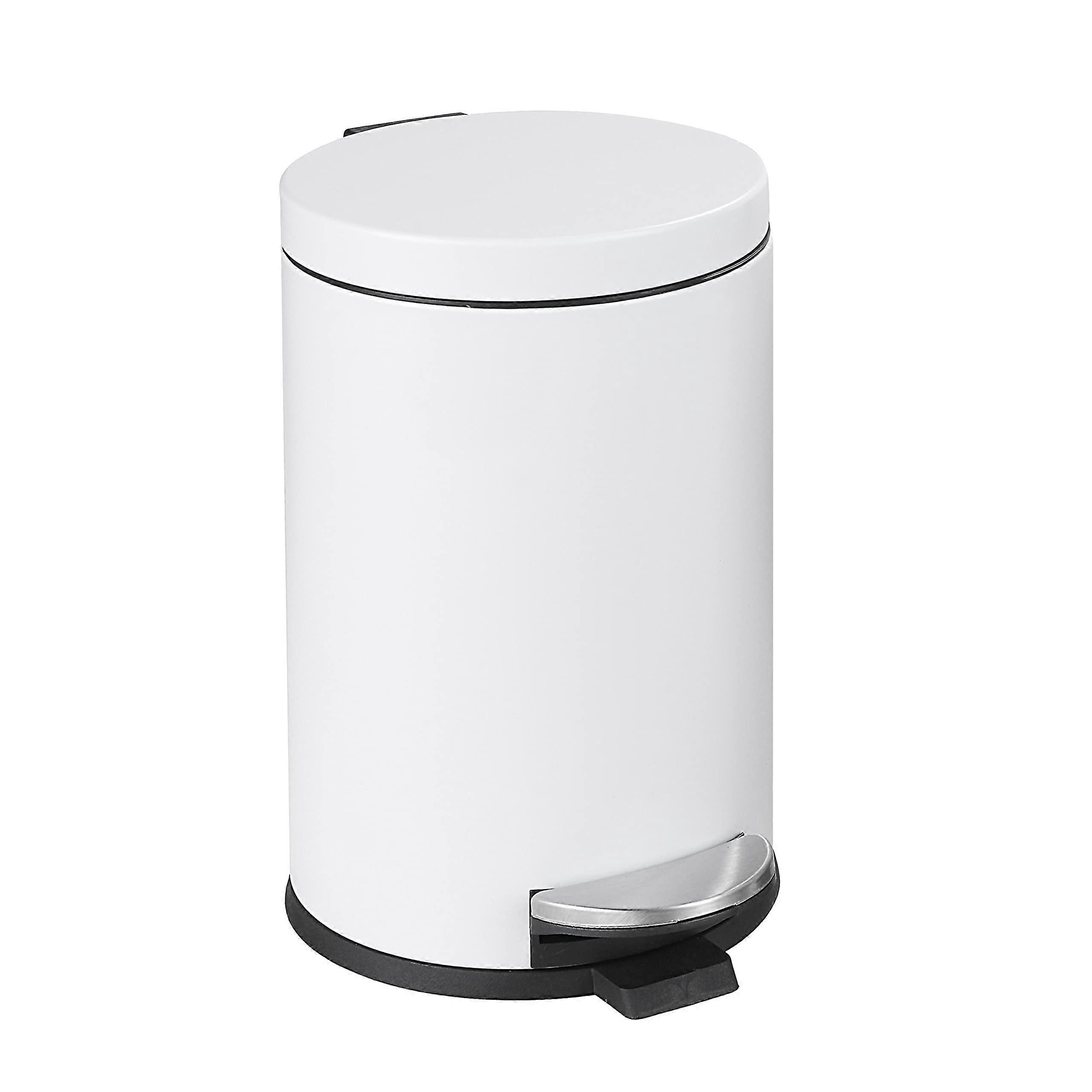 4.5L Step-On Trash Can - Slow-Close Lid & Removable Inner Bucket