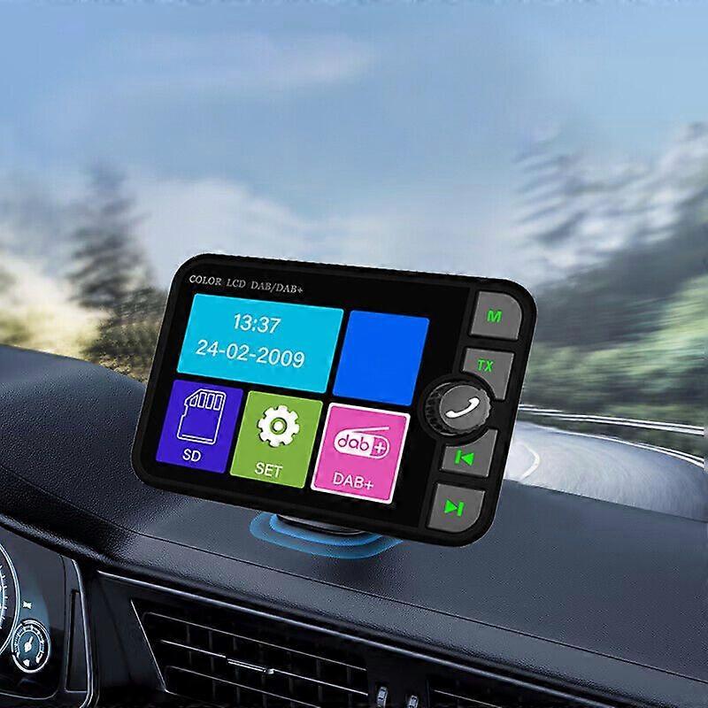 Executive DAB Car System | Noise-Cancelling Calls & Google Maps Voice | Dual Chargers (Cigarette/USB-C) | Compatible with Mercedes