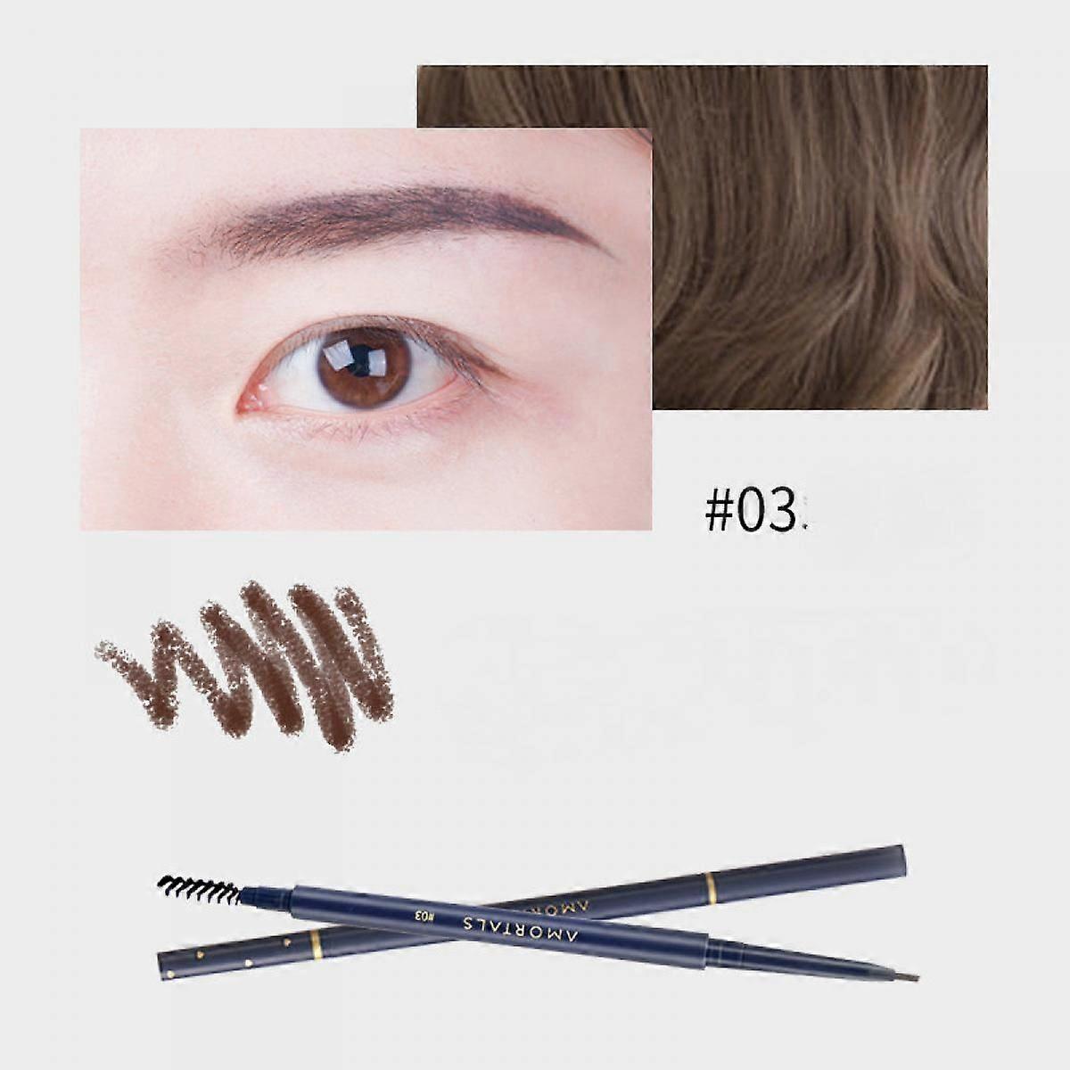 Makeup Brow Stylist Definer Waterproof Eyebrow Pencil, Ultra-Fine Mechanical Pencil, Draws Tiny Brow Hairs and Fills in Sparse