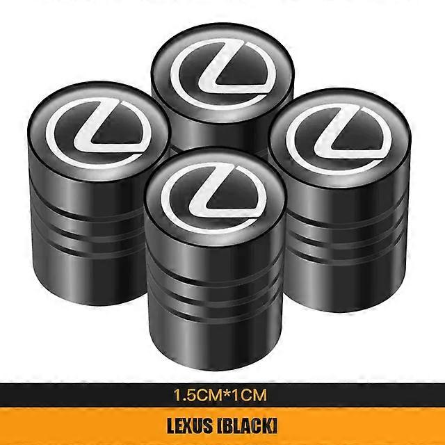 4Pcs Car Metal Tire Air Valve Caps For IS250 IS200 CT200h GS300 LS430 RX450h LX570 IS300 ES RX LS IS NX CT LX UX LC RC LM MAXP