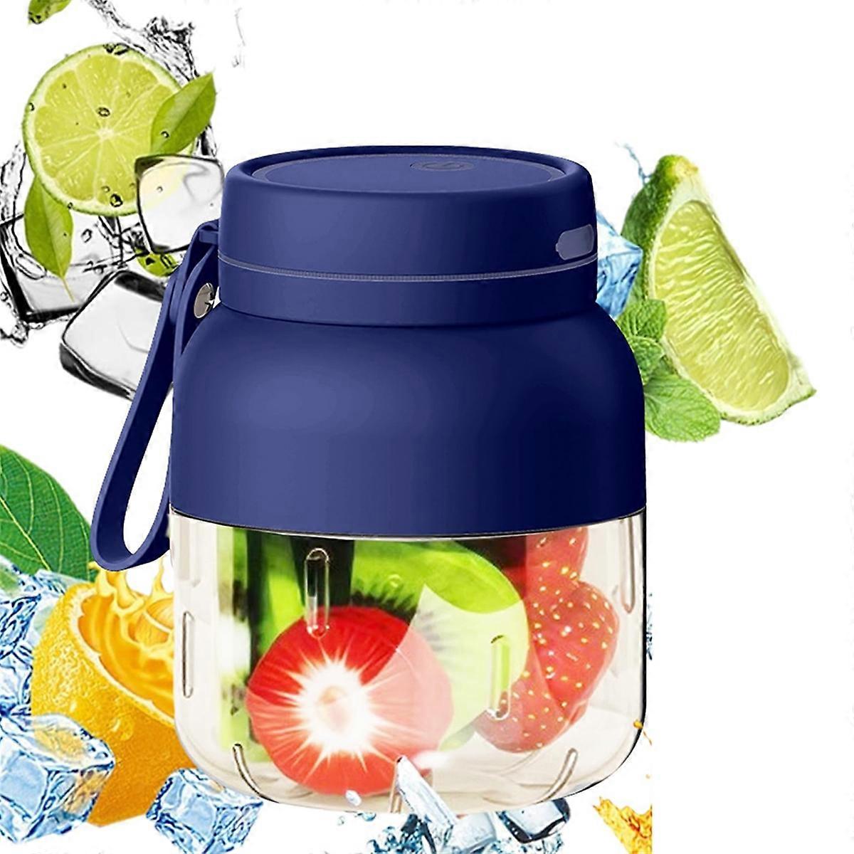 Portable Electric Juicer Cup, Rechargeable Fruit Juicer for Students, Large Capacity, Ideal for Sch