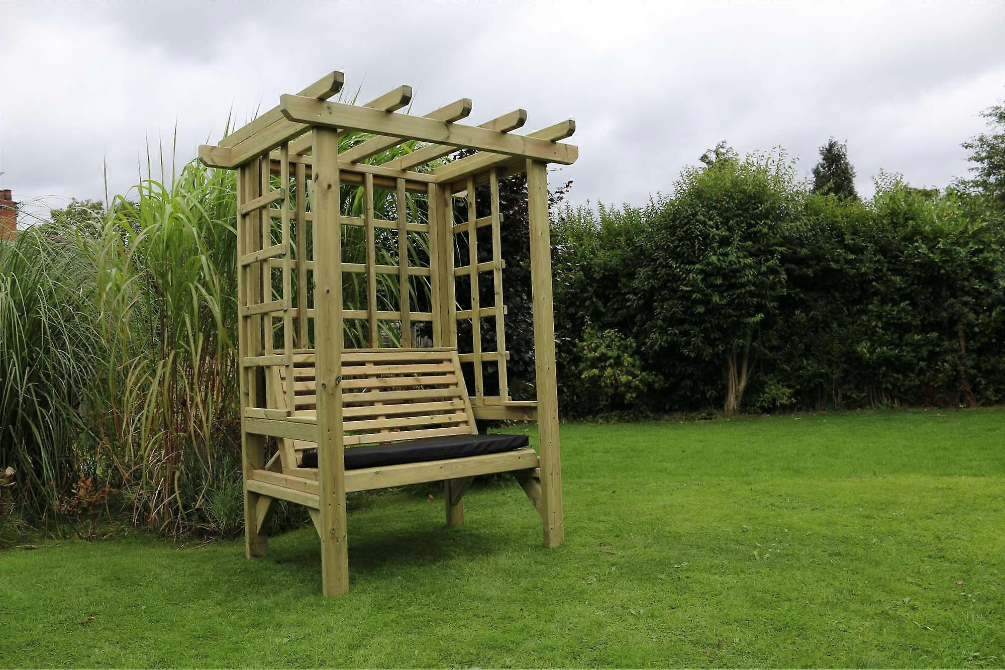 Hand Made Chunky Rustic Denham 2 Seater Wooden Arbour