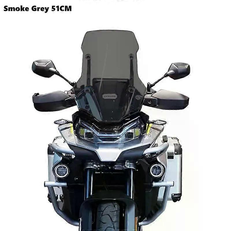 Smoke Grey 56CM High Quality Motorcycle Windshield Windscreen compatible forCFMOTO 800MT 800 MT MT800 Wind Shield Screen Wind Deflector MAXP