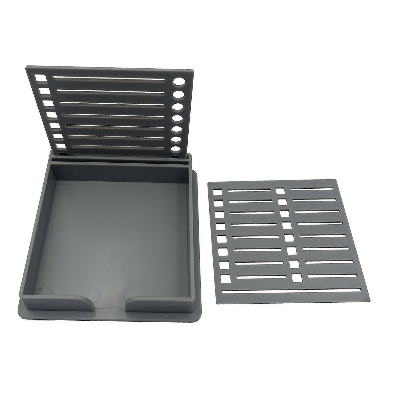 Sticky Notes Holder with Stencil, Note Dispenser Note Template and Organizer