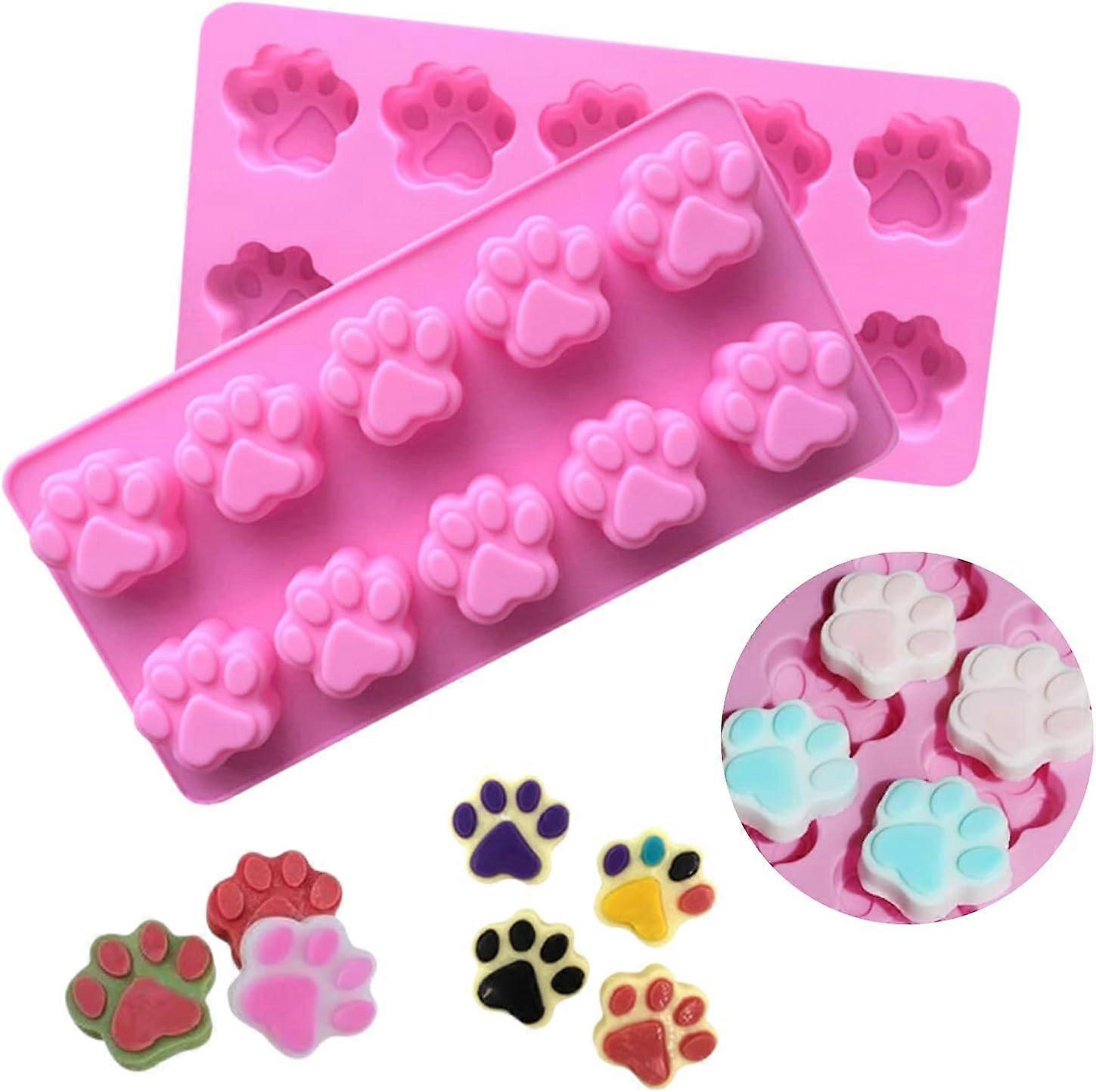 Innovative Multi-Functional Paw Print Mold, Reusable Silicone Ice Candy Chocolate Baking Mold, Oven Safe, Non-Stick, For Creative Kitchen Projects