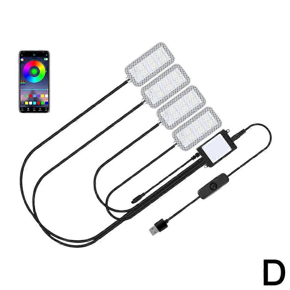 LED-atmosfäärijalkavalosarja Autotarvikkeet USB-sytytinvalo Auton sisävalot