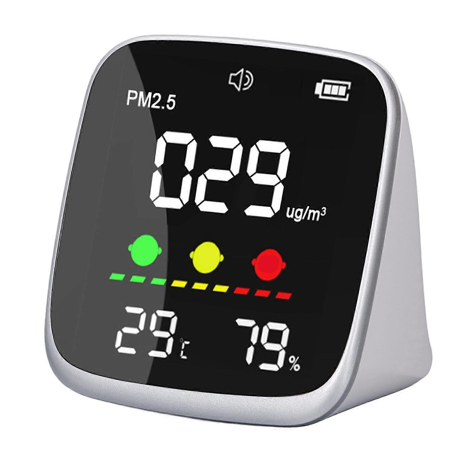 Air Quality Tester High Accuracy Portable PM2.5 Temperature Humidity Detector for Home 