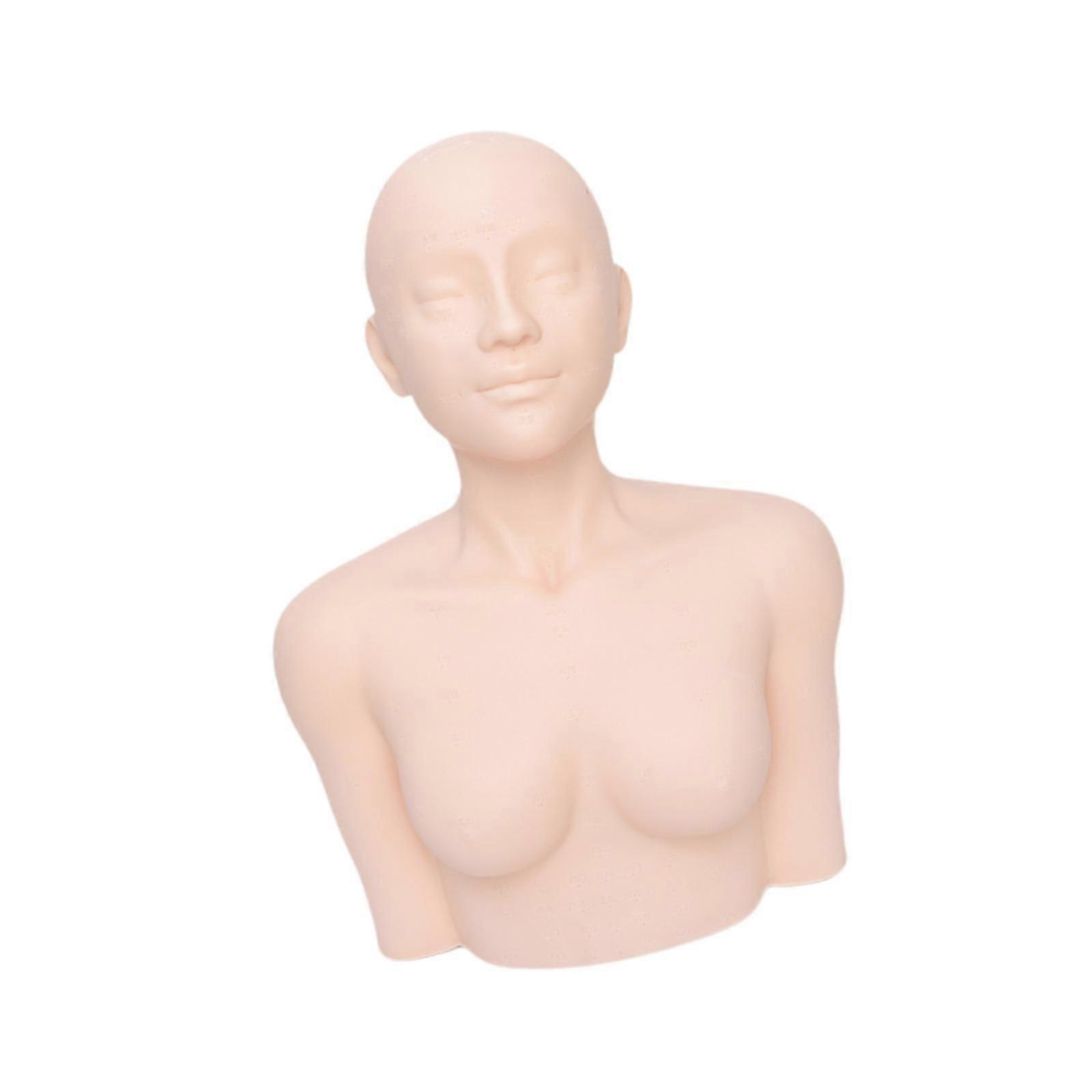 Mannequin tête avec épaules Outil de pratique de massage pour la formation en soins infirmiers SPA Normal