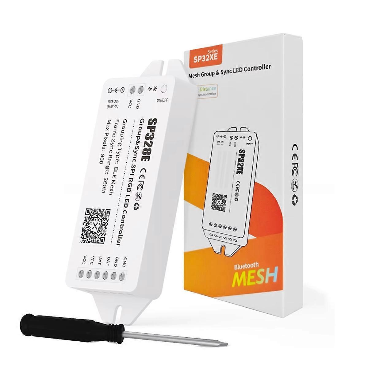SP328E MESH Group SPI RGB LED Controller Wireless RGB Dimmer Mesh Bluetooth APP Signalsynchronisation