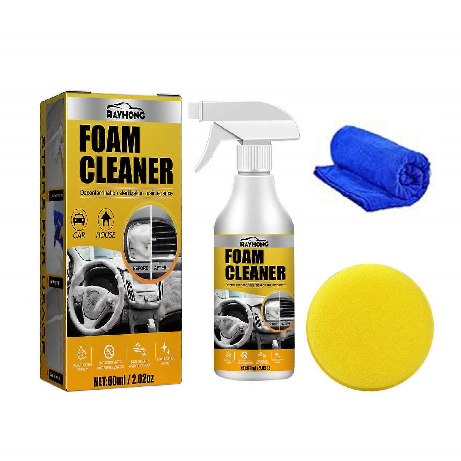 Multi Purpose Foam Cleaner All-round Foam Cleaner Glazing Decontamination And Cleaning Of The Interior Of The Dashboard +sponge Shine
