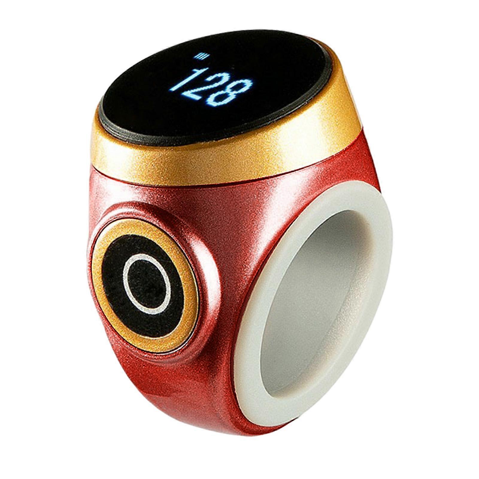 Digital Counter Rings Style Counter Electronic Counters ABS Counter Innovative Track Prayer Reminders & Stay Connectes Claret