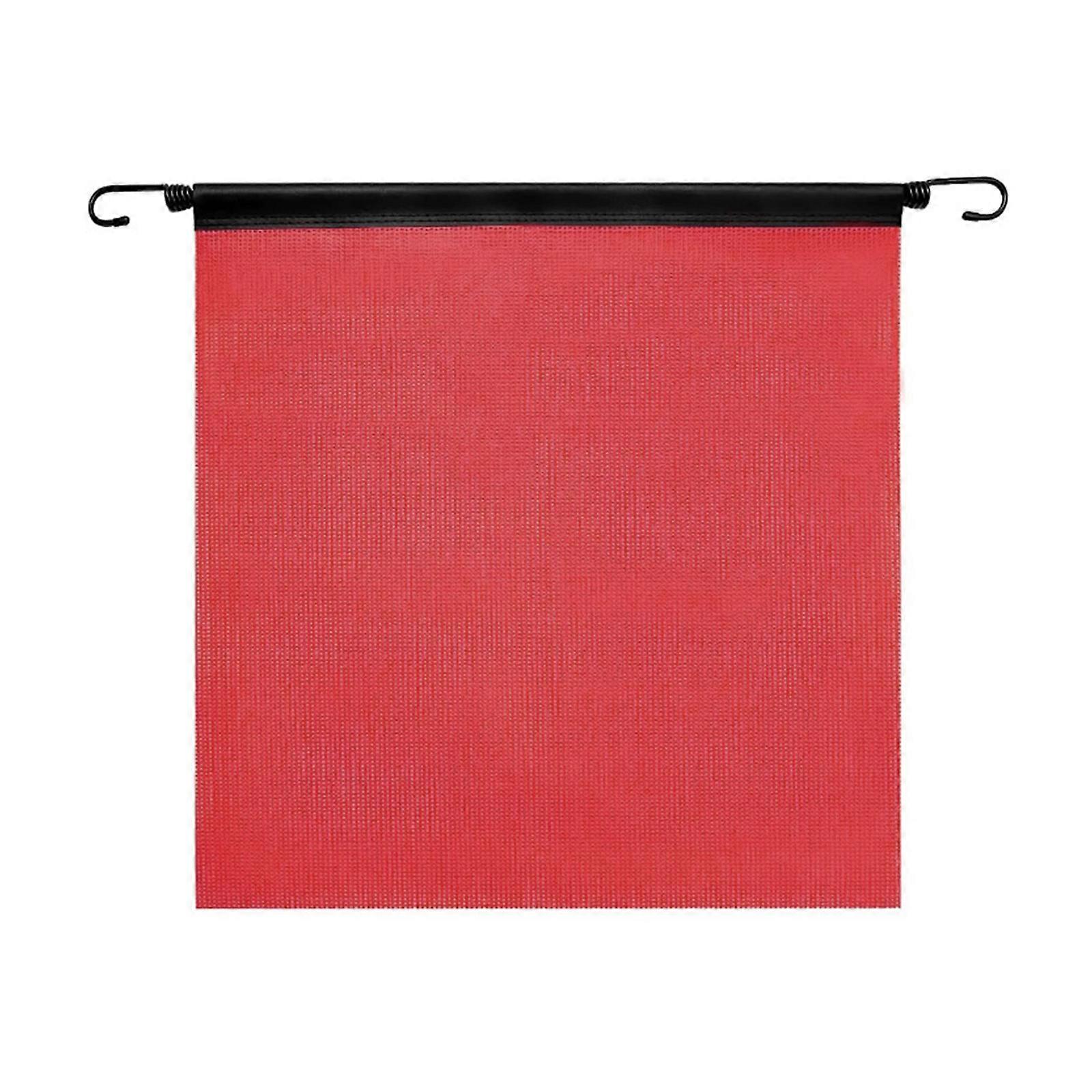 Folding Warning Flags Multifunction Safety Flags Reusable Bicycles Flags for Road Construction and Emergency Situations  Red