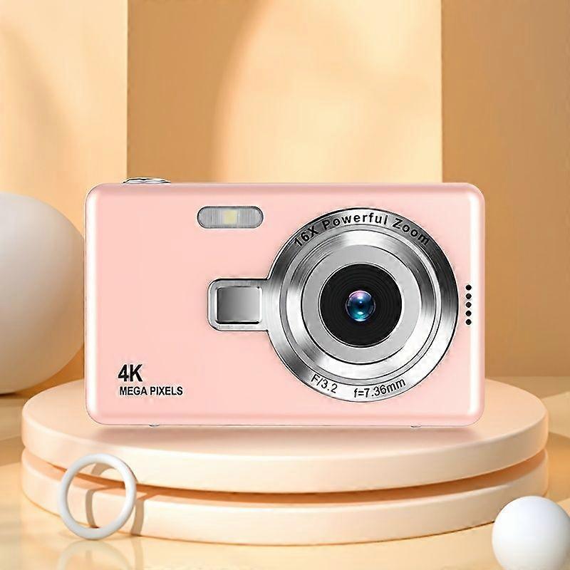 Digital Camera Color Hd Digital Camera With 2.4 Inch Ips Screen Auto Focus Pink
