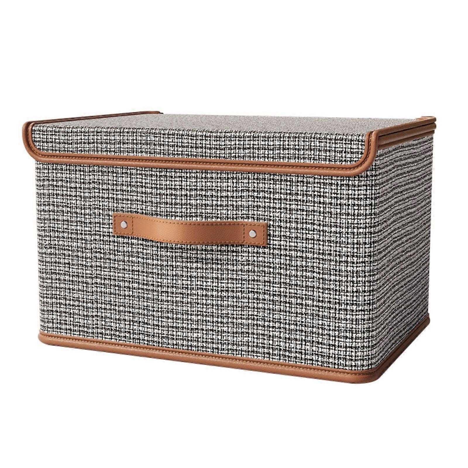 Large Capacity Storage Box with Lid Foldable Clothes Storage Box Double Thickness Storage Box Pants Storage Closet Organizer
