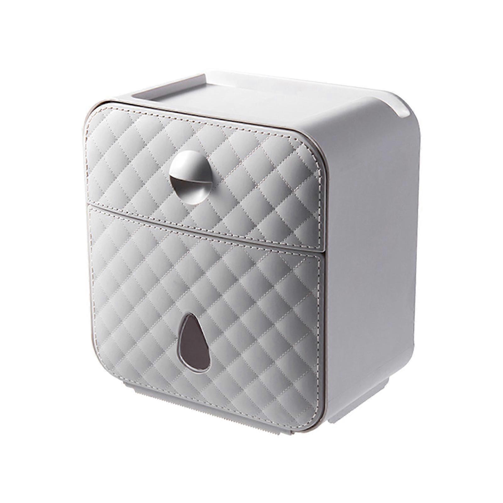 Waterproof Toilet Paper Holder Decor Rectangular Tissue Box for Hotel Home