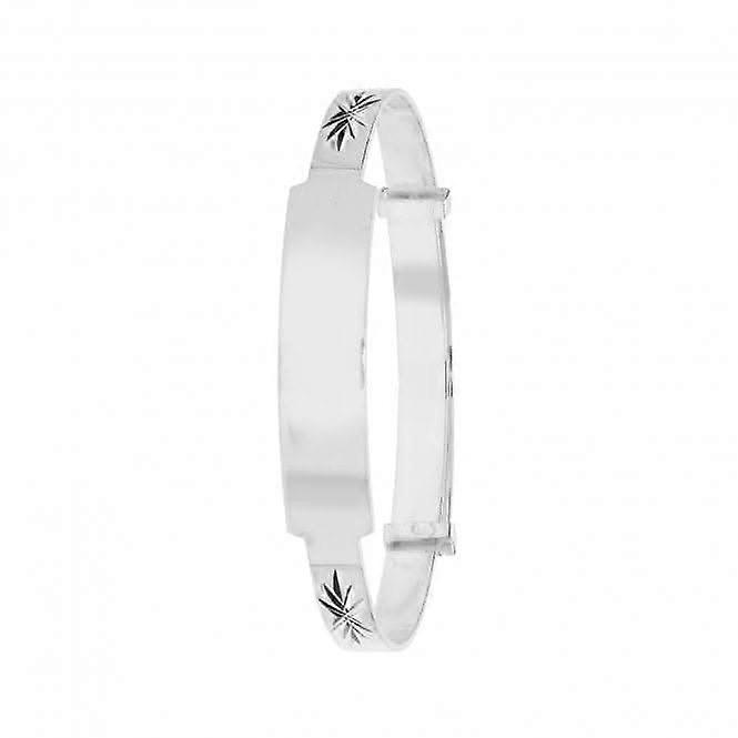 Acotis Silver Babies Round Dia Cut Silver Bangle G4374