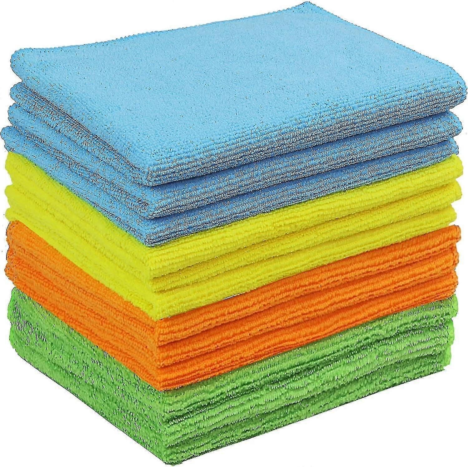 12 Pack - Simple Houseware Microfiber Cleaning Cloth (40 X 40cm)