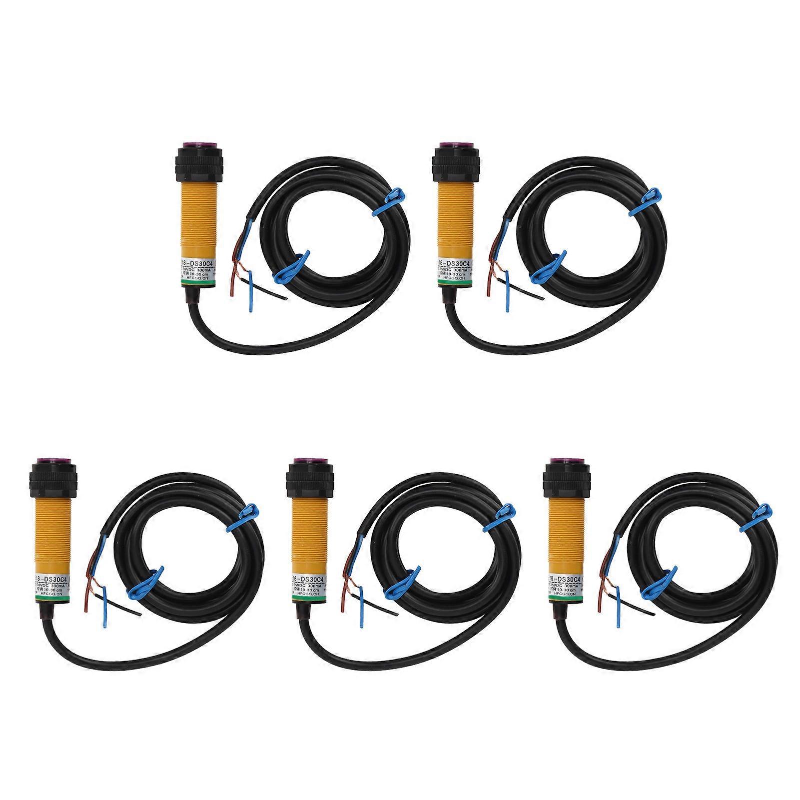 5Pcs Infrared Photoelectric Switch Sensor Obstacle Avoidance for Smart Robot 10‑36VDC