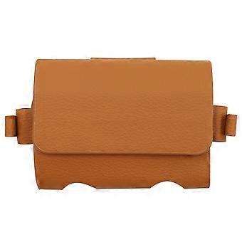 Borsa portavivande da golf portatile Custodia per palline da golf in pelle con supporto per tee Custodia da golf in vita Regalo per uomo donna bianco