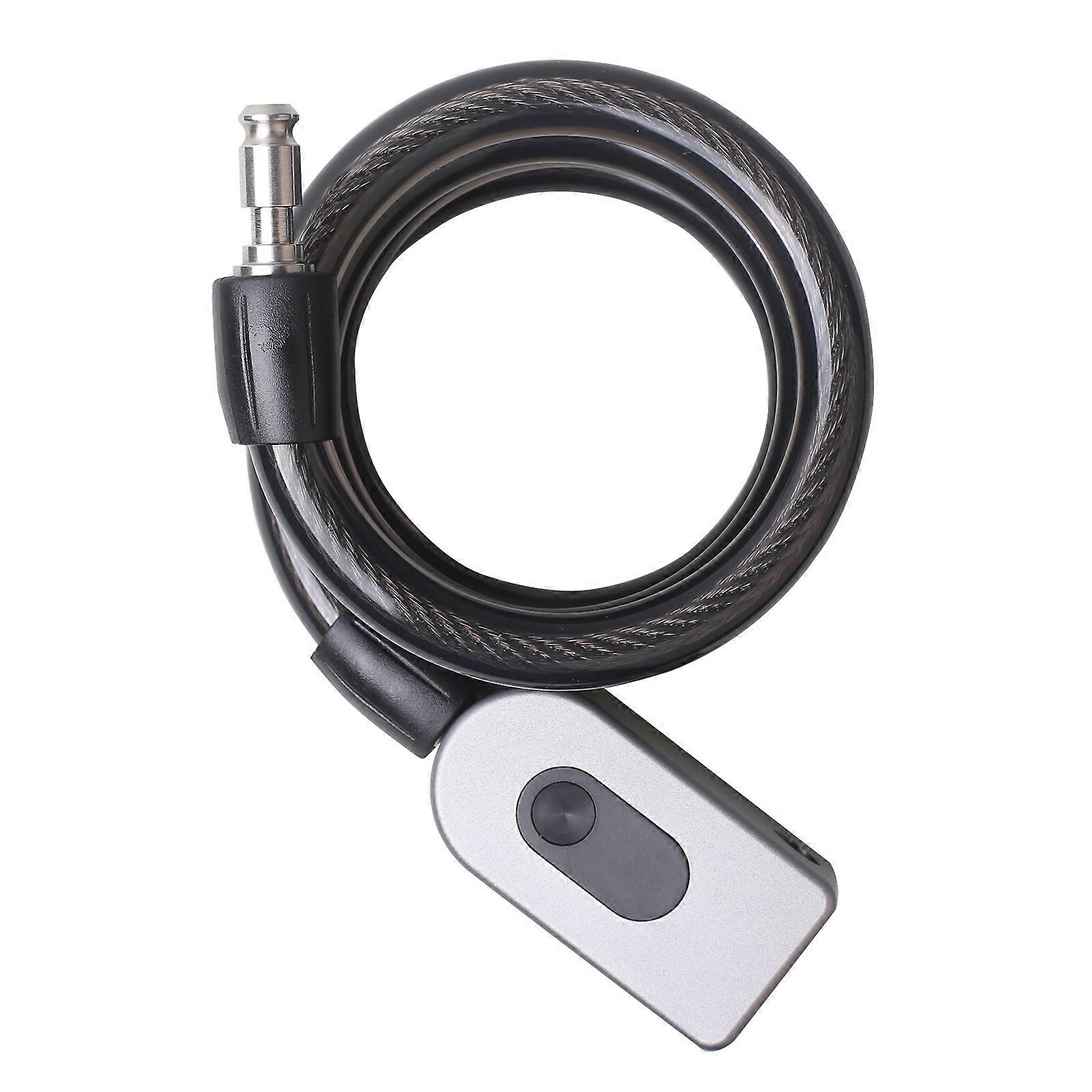 Anti-theft Bike Lock Cable Combination Bicycle Lock BT Connection Phone APP Control Keyless Bicycle Cable Lock IP66 Waterproof Built-in Battery for B