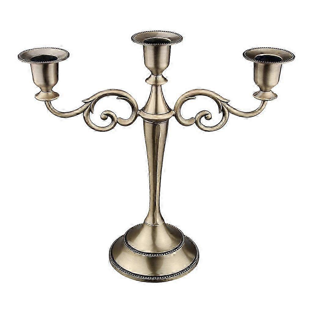 3-Piece Pillar Candle Holders for Dining Table Centerpiece Decor