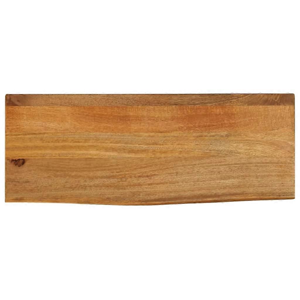 Table top with tree edge 70x20x2.5 cm solid wood mango