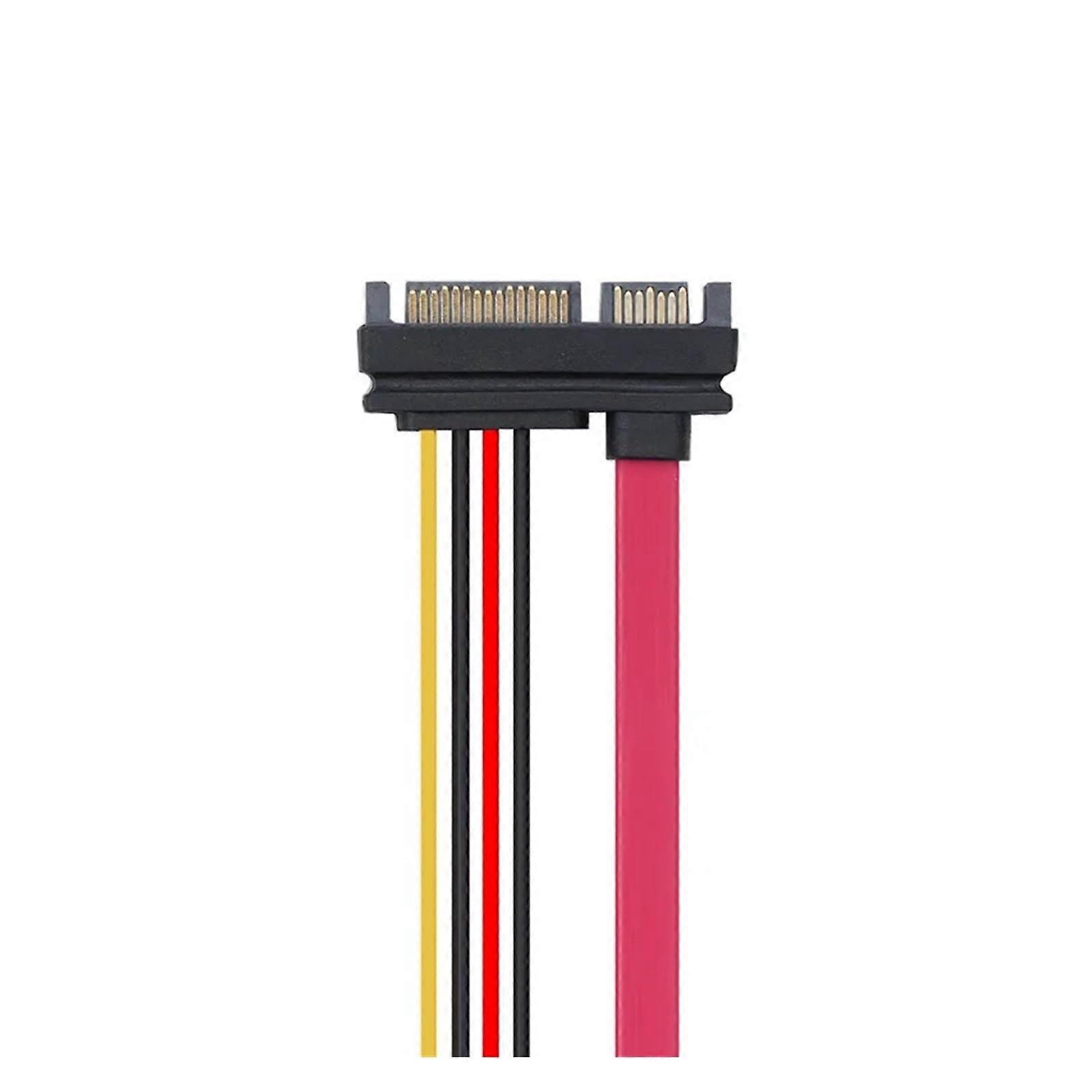 SATA Extender Cable 22-Pin Male To 7+15-Pin Female Data And Power, 50cm/100cm Length, Serial SATA Combo Extension
