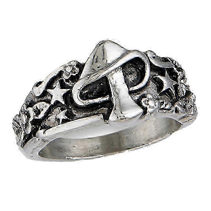 1pc Retro Multi-elements Finger Ring Mushroom Leaf Star Ring Finger Decor Silver