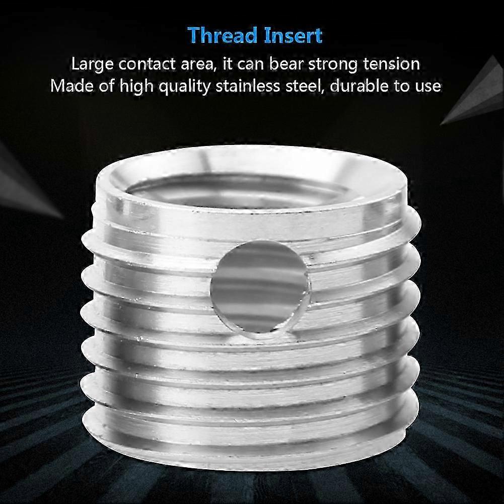 10Pcs 307 Stainless Steel Self tapping Thread Insert Accessories(Inner M8*1.25 Outer M12*1.5)