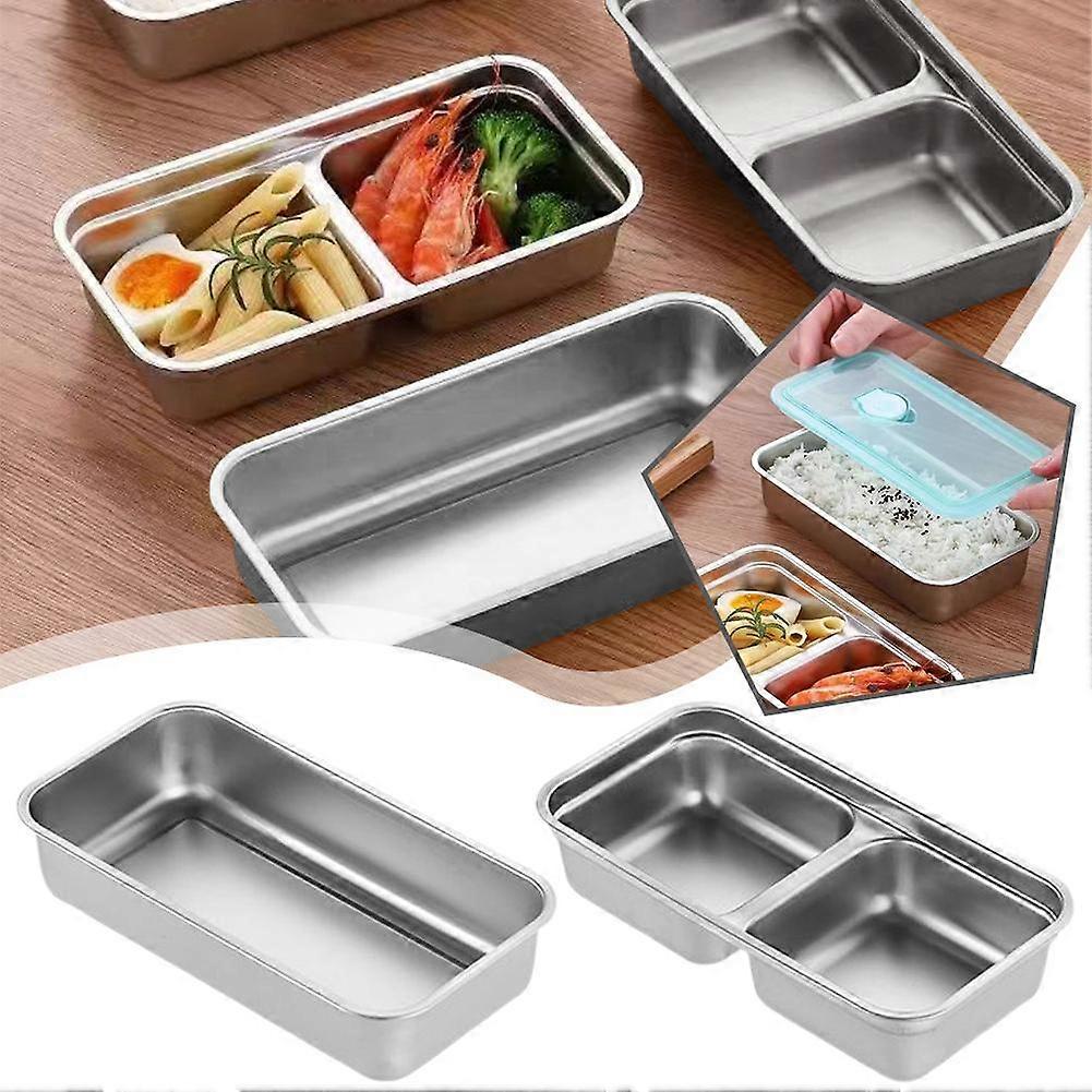 صندوق تخزين الطعام من الفولاذ المقاوم للصدأ مع غطاء بلاستيكي نضارة