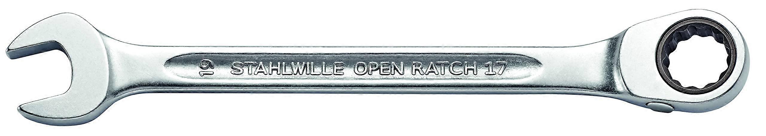 41171010 Combination Ratcheting Spanner, Open-Ratch, 72-Teeth Reversible, with Bi-Hexagon End
