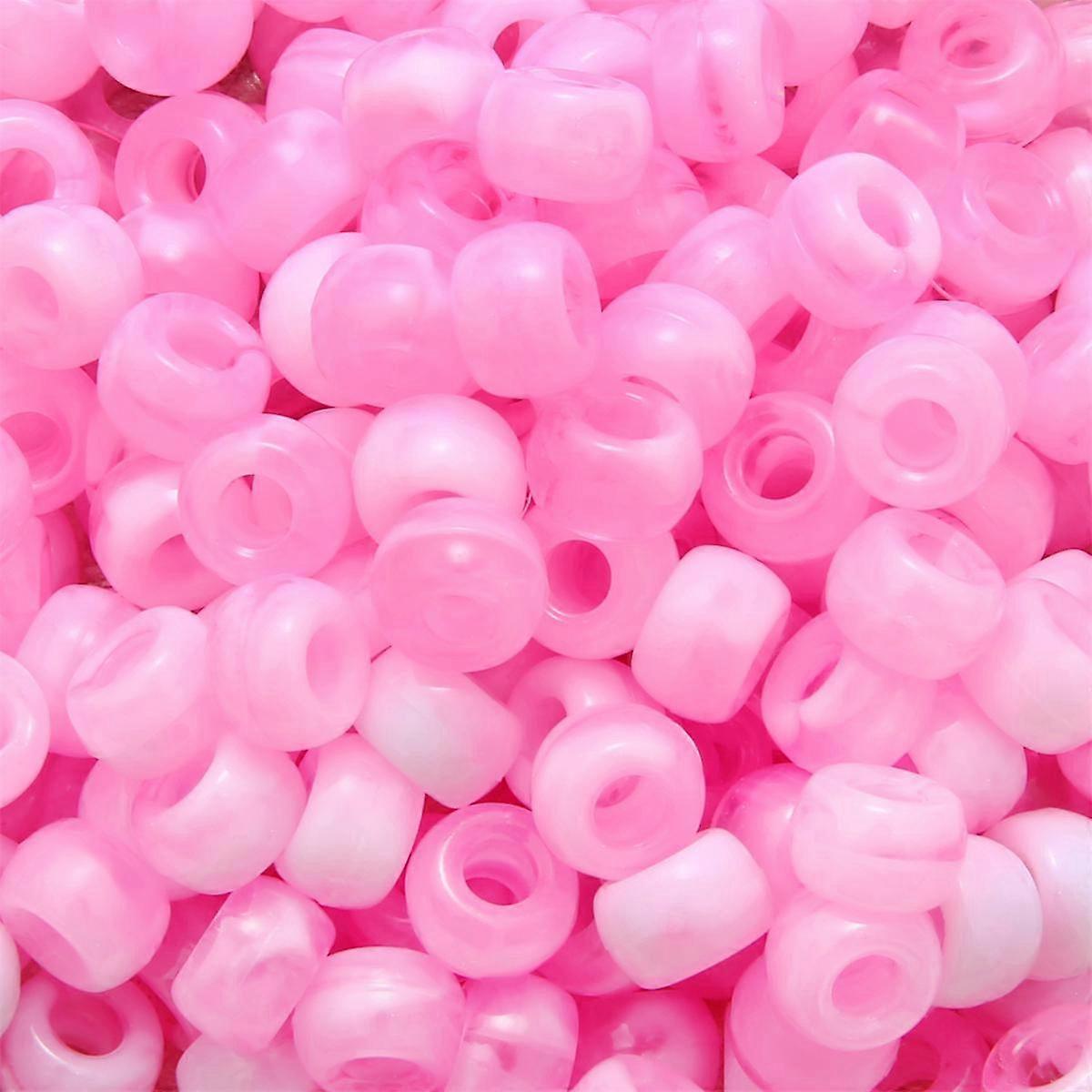 500g Acrylic two-color Barrel Beads Loose Beads For Necklace Bracelet DIY Jewelry Making