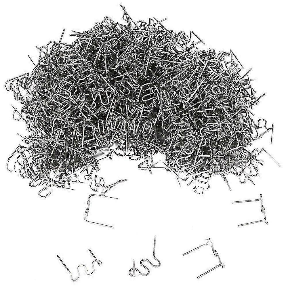 1000pcs 0.6mm S Wave Staples For Car Bumper Bodywork Plastic Stapler Repair Kit 0.6mm Wave Staples (tangling)