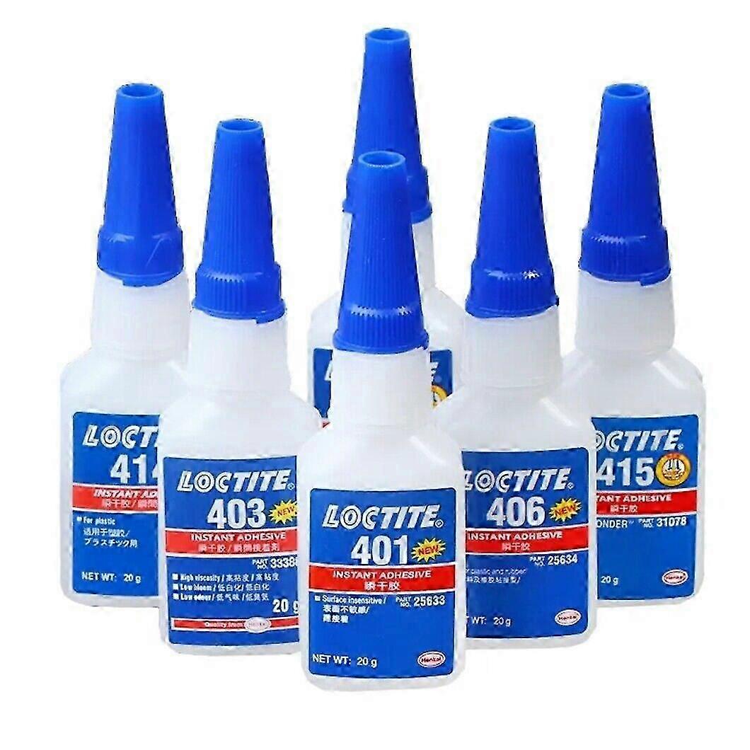 6Pcs LOOTTTE 401 403 406 414 415 416 强力胶 通用型 20ml