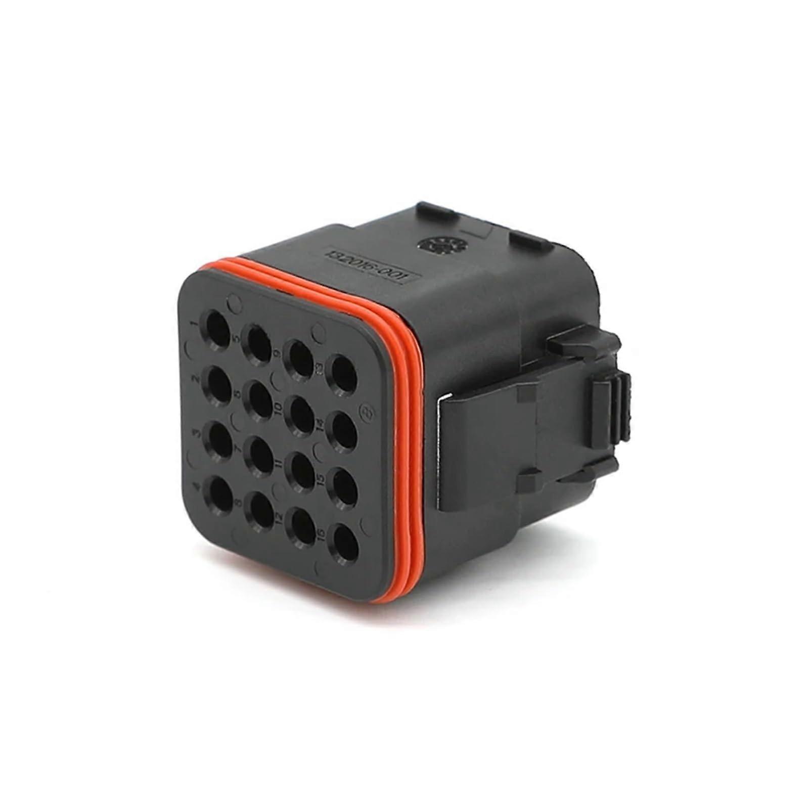 132016-001/132016-000 Electronic Component 16 Pin Male/Female Round ITT Series Automotive Connector with Additional Female Terminal Set