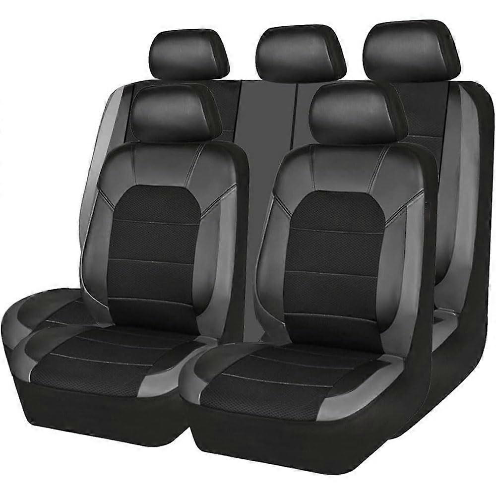 Car Seat Cover Full Set for Honda CR-V 3rd Generation 2007-2011, Non-Slip Wear-Resistant Front and Rear Seat Protectors, Black