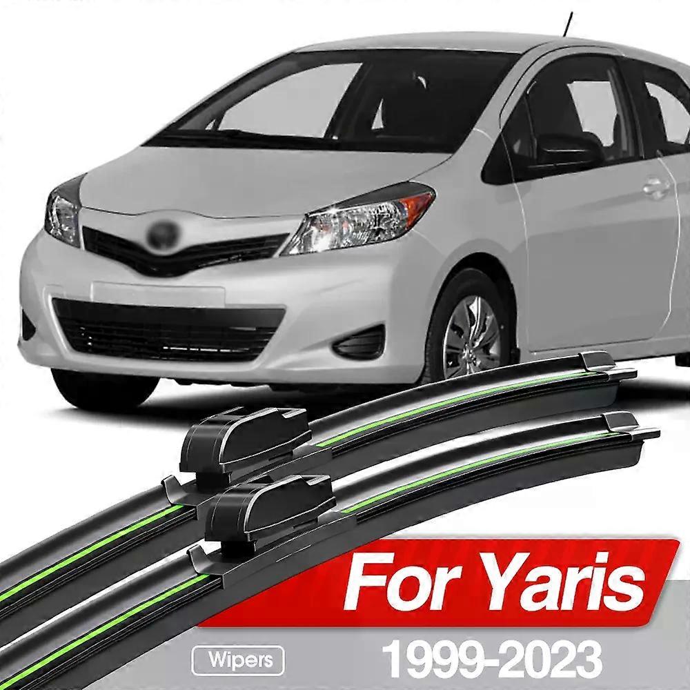 Front Windscreen Wiper Blades For Toyota Yaris 1999-2005 – Left & Right (Japan Made)
