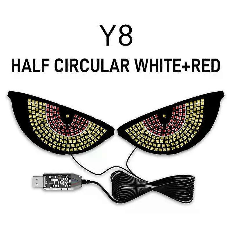 Car Back Window Expression Light LED Devil'Eyes Lights Windshield Decorative Lamps Auto Truck Warning Signal USB Plug Lighting