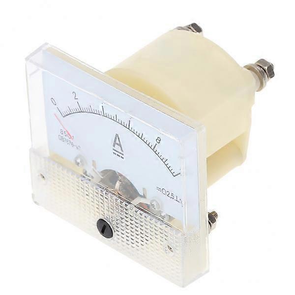 3x85C1 DC10A Analog Panel AMP Current Testing Meter Ammeter Gauge White