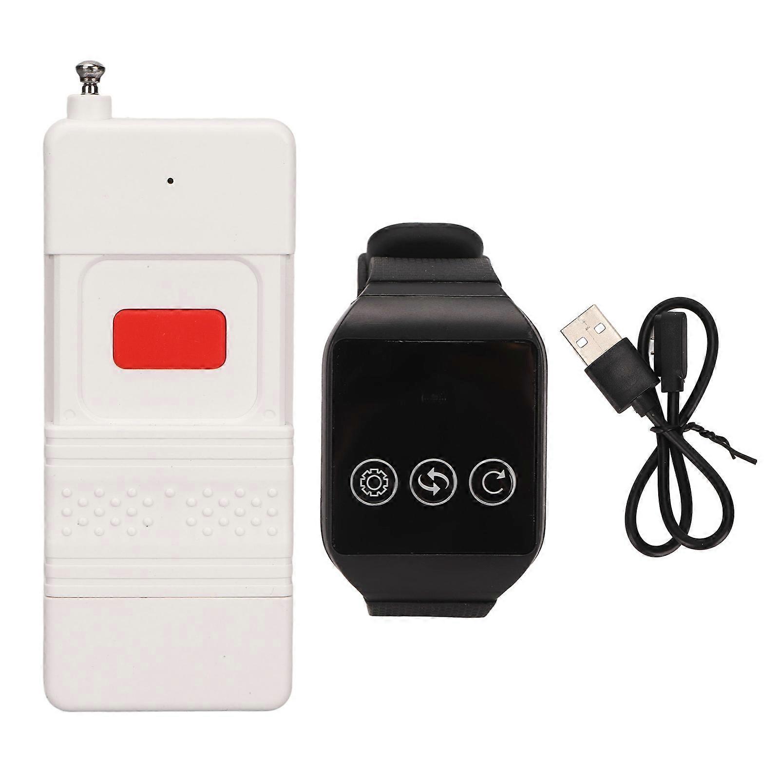 Wireless Caregiver Pager SOS Call Button Transmitter Receiver Nurse Alert System for Elderly Patient