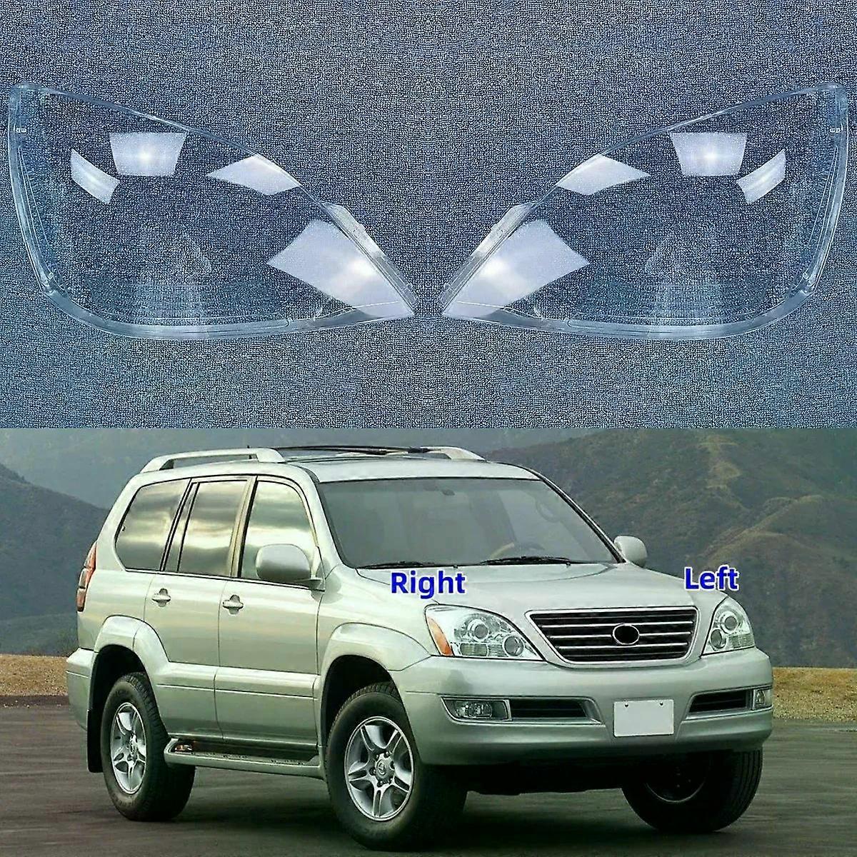 ExquisiteFor Lexus GX GX270 GX400 GX460 GX470 2004 2005 2006 2007 2008 2009 Auto Accessory Transparent PC Material Headlights Lens