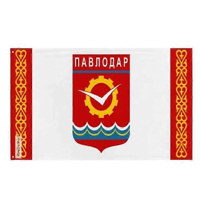 Pavlodar Flag – 60 x 90 cm – Polyester – Iron Eyelets – Durable
