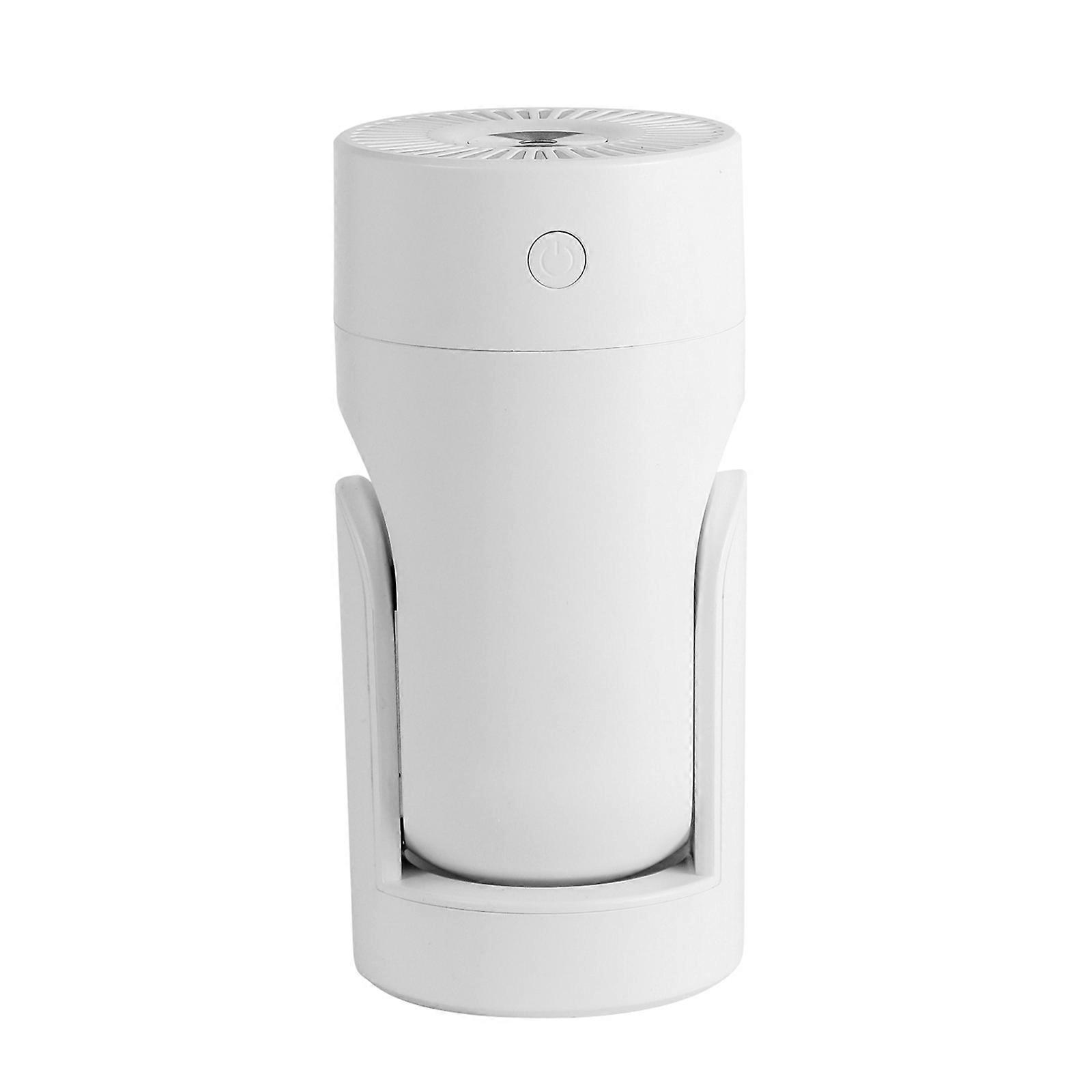 Humidifier 220ml USB Desktop Cool Mist Air Humidifier with LED Light Adjustable Angle Diffuser 2 Mist Modes for Bedroom  White