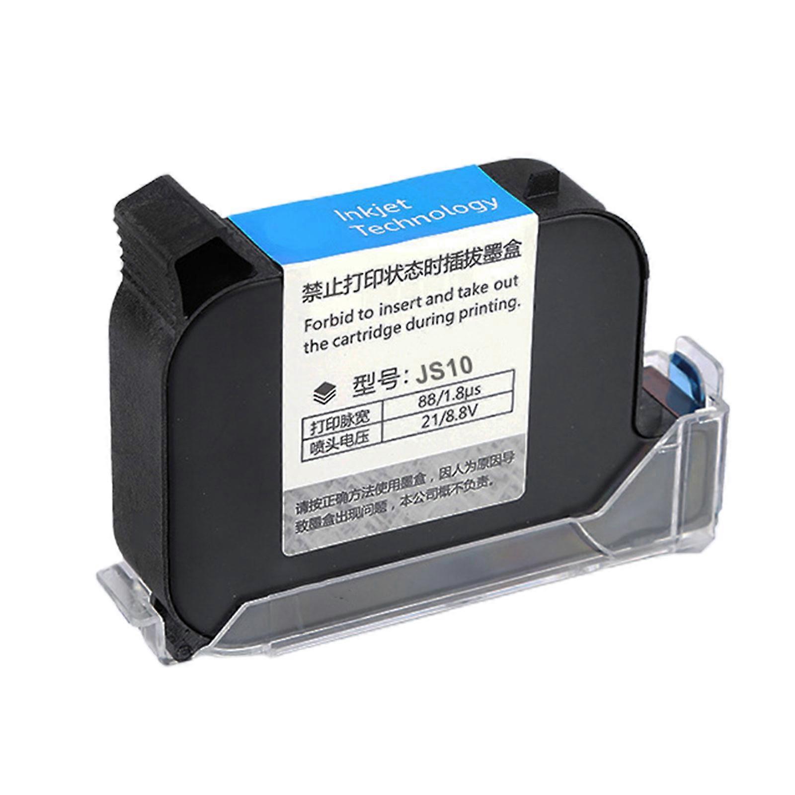 12.7mm Inkjet Cartridge JS10 42ml Black Ink Cartridges with Quick Drying & Smooth Printing for Handheld Inkjet Printers
