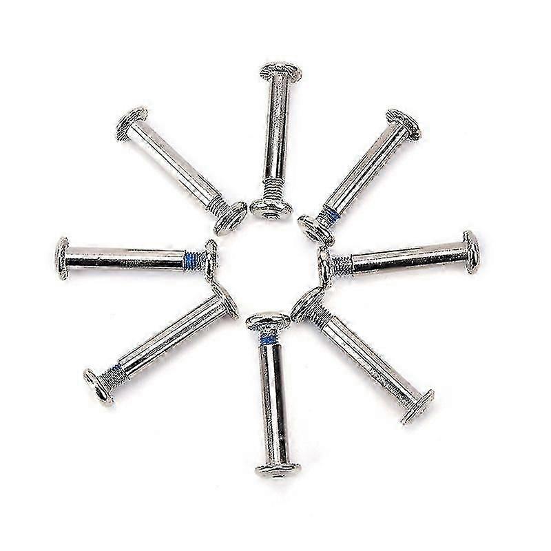 8x / set Sıralı Makaralı Akslar Bıçaklar Vidalar Paten Tekerleği Cıvataları Paten Ayakkabıları İçin
