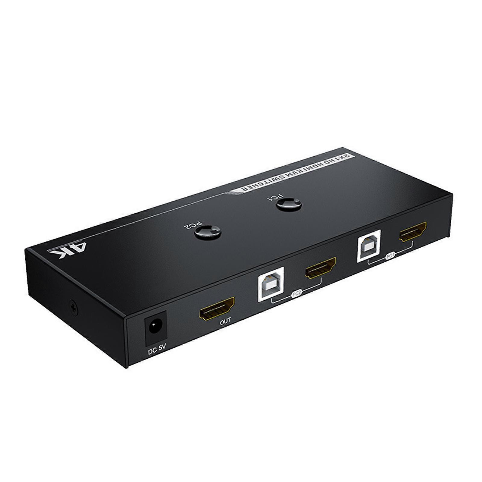 KVM Swither 2 in 1 Out 4K60Hz 3840x2160P For Two Computer Sharing Screens for Desktop Notebook Game Consoles