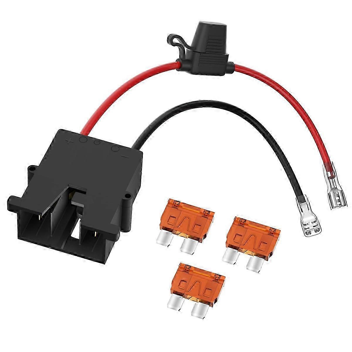 Replacement Wire Harness Connector for 12 Volt Price Battery with 12 AWG Wire 3 Replaceable Fuses
