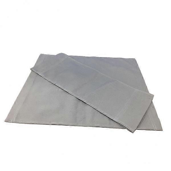 Fabric for Seat Backrest 4xCanvas for Chair / Stool / Folding Seat Cross Gray