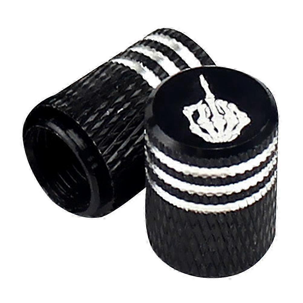 2Pcs Universal Metal Car Tire Valve Caps